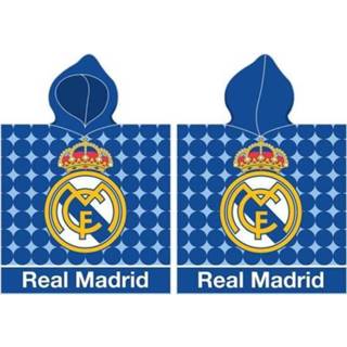 👉 Badponcho polyester antraciet Real Madrid - 55 x 110 cm 5902689414152