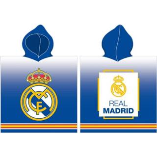 👉 Badponcho katoen antraciet Real Madrid - 55 x 110 cm (2019 editie) 5902689414435