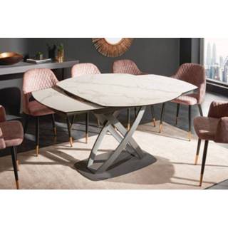 👉 Eettafel marmer wit Inception 130-190cm Look - 41450 4251854717927