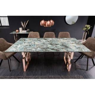 👉 Eettafel marmer turkoois Atlantis turquoise 200cm Look - 41748 4251854720903