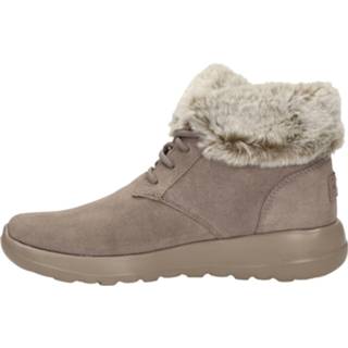 👉 Veterboots suede taupe vrouwen Skechers On The Go Joy 8720251579583