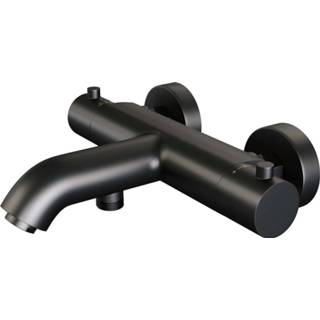 👉 Douchekraan zwart mat Opbouw Bad- en Brauer Black Carving Thermostatisch Geborsteld 8720359394910