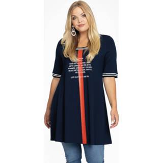 👉 Tuniek blauw wide bottom rib tape 38/40 blue