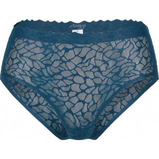 👉 Sloggi - Women's Zero Feel Lace 2.0 High Waist - Ondergoed maat XL, blauw
