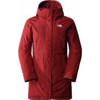 👉 Lange jas rood recycled XL vrouwen The North Face - Women's Brooklyn Parka maat XL, 196247223552
