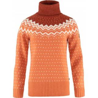 👉 Fjällräven - Women's Övik Knit Roller Neck - Wollen trui maat XL, oranje