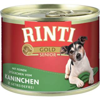 👉 Hondenvoer goud 12x185g Gold Senior Konijn RINTI nat 4000158910301