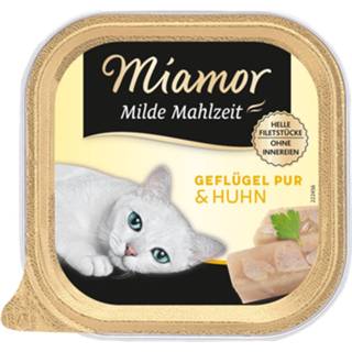 👉 Maaltijd 16x100g Milde Puur Gevogelte & Kip Miamor Kattenvoer nat 4000158750594