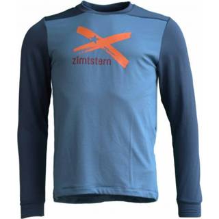 👉 Zimtstern - Crewz Shirt L/S - Fleecetrui maat XXL, blauw