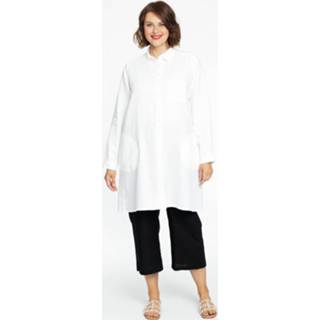 👉 Blous wit linnen Blouse met zakken 42/44 white