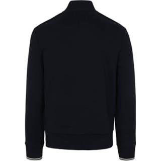 👉 Trui polyester merklogo male donkerblauw m blauw Fred Perry Half Zip Navy 5034606325088 2900064892024