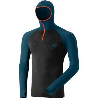 👉 Dynafit - FT Dryarn Warm Hoody - Synthetisch ondergoed maat L/XL, zwart/blauw