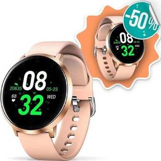 👉 Smartwatch Koop een en krijg met 50% korting - 2 st. Hartslag K12 Roségoud 5714122300645