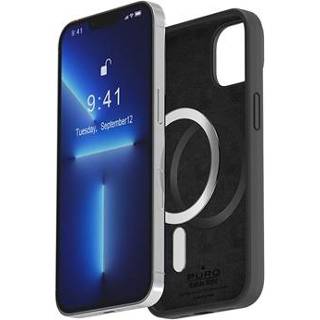 👉 Siliconen hoesje zwart Puro Icon Mag iPhone 14 Pro Max - 8033830312991