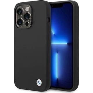 👉 Siliconen hoesje zwart BMW Signature Logo iPhone 14 Pro Max - 3666339090456