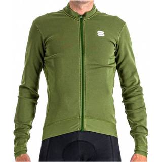👉 Sportful - Monocrom Thermal Jersey - Fietsshirt maat 3XL, olijfgroen