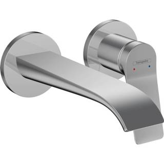 👉 Wastafelkraan chroom Hansgrohe Vivenis afdekset 2-gats 195 mm