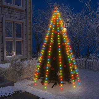 👉 Kerstboomverlichting multikleur met 250 LED's meerkleurig net cm 8720286434574