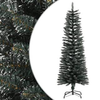 👉 Kunstkerstboom groen PVC met standaard smal 120 cm 8720287110255