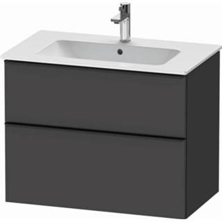 👉 Wastafelonderkast Duravit D-Neo met 2 lades 81 x 46,2 62,5 cm, grafiet mat