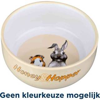 👉 Voerbak keramiek Trixie honey & hopper assorti 11 cm 250 ml 4 st 4011905608082