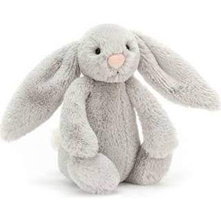 👉 Zilver small stuks konijnen knuffels Jellycat Bashful Silver Bunny - 18x9cm 670983139358