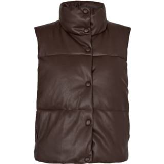 👉 Lederlook puffer bodywarmer