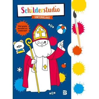 👉 Kleurboek Sinterklaas 1 - met verfpalet en penseel 9789403229782