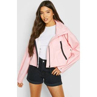 👉 Korte Festival Regenjas Met Coating, Dusky Pink