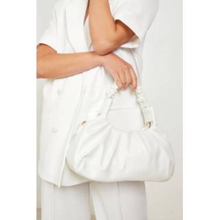 Schoudertas met ruches Schoudertas Met Ruches, White