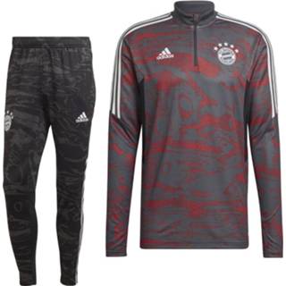 👉 Trainingspak rood grijs trainingspakken Adidas Bayern München Europees 2022-2023