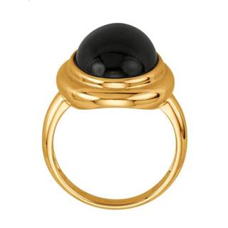 👉 Dames ring zilver vrouwen zwart Damesring met 1 onyx 4055709785648