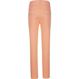 👉 Broek met bandjesapplicatie met glansgaren Paola Apricot