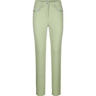 👉 Broek met bandjesapplicatie met glansgaren Paola Mint