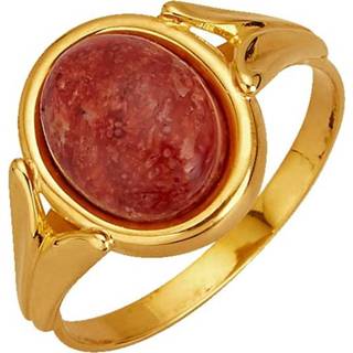 👉 Damesring rood zilver vrouwen met schuimkoraal 4055718805955