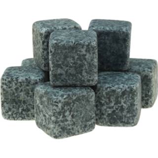 👉 IJsblokje donkerblauw steen Whiskey ijsblokjes stenen 9 stuks 2,5 cm