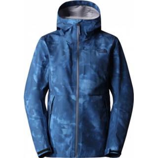 👉 The North Face - Women's Printed Dryzzle Futurelight Jacket - Regenjas maat XS, blauw