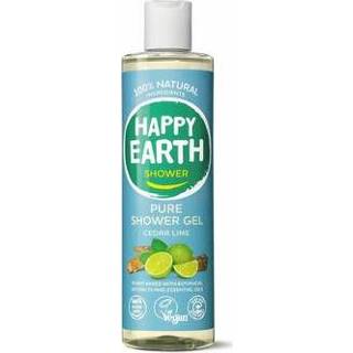 👉 Limoen Happy Earth Pure showergel cedar lime 300ml 8719324667265