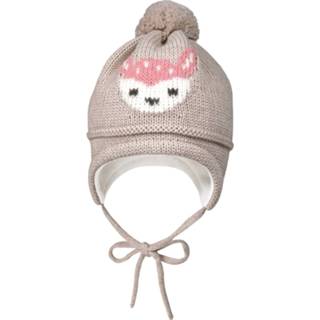 👉 Muts uniseks grijs meisjes Maximo - Mini Girl-Mütze Intarsia Reh maat 49 cm, 4060109508148