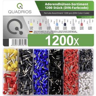 👉 Adereindhuls Quadrios 2011C405 Assortiment adereindhulzen Deels geïsoleerd Meerdere kleuren 1200 stuk(s) 4260573969814