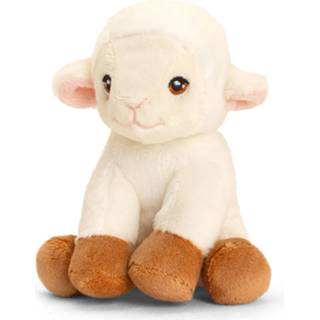 👉 Knuffeldier multi pluche jongens knuffel dier schaap/lammetje 12 cm