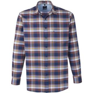 👉 Overhemd blauw katoen 100% Olymp
