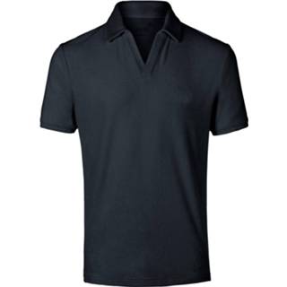 👉 Blauw katoen Frottépoloshirt 100% Juvia