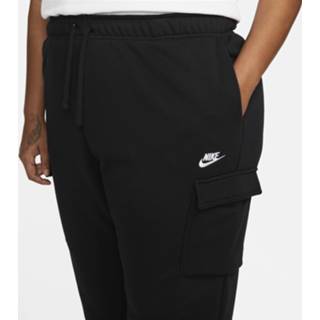 👉 Joggingbroek zwart vrouwen Nike Sportswear Club Fleece Oversized cargo met halfhoge taille voor dames - 196149356938