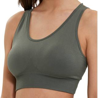 👉 Sport BH grijs vrouwen ATHLECIA - Women's Balance Seamless Bra Sportbeha maat L/XL, 5715325135782