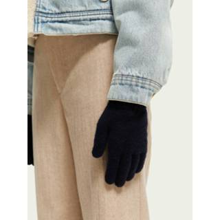 👉 Glove l vrouwen blauw gloves Scotch & Soda Two-toned knitted 8719027126922