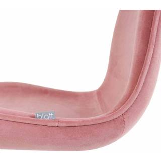 👉 Barkruk roze zwart Nino velvet - onderstel 65 cm 8720246135886