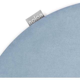 👉 Zitkussen blauw velvet Nolon universeel rond lichtblauw 8720246134209