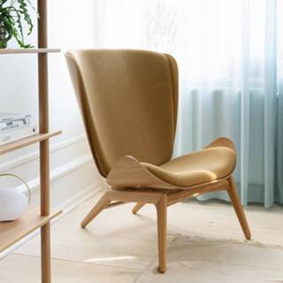 👉 Fauteuil bruin houten The Reader Sugar Brown 8720604645330