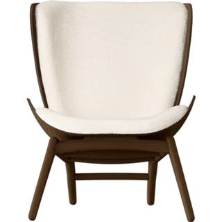 👉 Fauteuil wit houten The Reader walnoot Teddy White 8720604645378